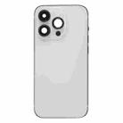 For iPhone 14 Pro Battery Back Cover with Side Keys & Card Tray, Version:China Version(Silver) - 2