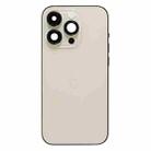 For iPhone 14 Pro Battery Back Cover with Side Keys & Card Tray, Version:CE EU Version(Gold) - 2