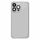 For iPhone 14 Pro Max Battery Back Cover with Side Keys & Card Tray, Version:US Version(Silver) - 2