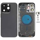 For iPhone 14 Pro Max Battery Back Cover with Side Keys & Card Tray, Version:China Version(Black) - 1