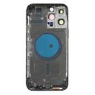 For iPhone 14 Pro Max Battery Back Cover with Side Keys & Card Tray, Version:China Version(Black) - 3