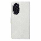 For Honor 200 Ethnic Style Embossed Pattern Leather Phone Case(White) - 3