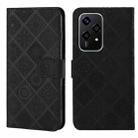 For Honor 200 Lite Global Ethnic Style Embossed Pattern Leather Phone Case(Black) - 1