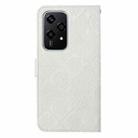 For Honor 200 Lite Global Ethnic Style Embossed Pattern Leather Phone Case(White) - 3