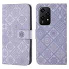 For Honor 200 Lite Global Ethnic Style Embossed Pattern Leather Phone Case(Purple) - 1