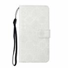 For Honor X6a / X6b Ethnic Style Embossed Pattern Leather Phone Case(White) - 2