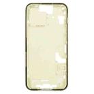 For iPhone 15 Middle Frame Bezel Plate with Side Keys + Card Tray, Version:US Version(Yellow) - 2