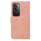 For OPPO Reno12 Pro Global Ethnic Style Embossed Pattern Leather Phone Case(Pink) - 3