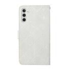 For Samsung Galaxy S25+ 5G Ethnic Style Embossed Pattern Leather Phone Case(White) - 3