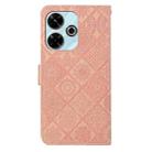 For Redmi 13 4G Ethnic Style Embossed Pattern Leather Phone Case(Pink) - 3