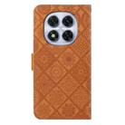 For Redmi Note 14 Pro 5G Ethnic Style Embossed Pattern Leather Phone Case(Brown) - 3