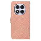 For Redmi Note 14 Pro 5G Ethnic Style Embossed Pattern Leather Phone Case(Pink) - 3