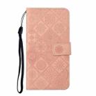 For Redmi A4 5G Ethnic Style Embossed Pattern Leather Phone Case(Pink) - 2