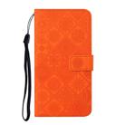 For Redmi A4 5G Ethnic Style Embossed Pattern Leather Phone Case(Orange) - 2