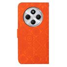 For Redmi A4 5G Ethnic Style Embossed Pattern Leather Phone Case(Orange) - 3