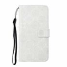 For Redmi A4 5G Ethnic Style Embossed Pattern Leather Phone Case(White) - 2