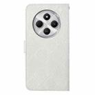 For Redmi A4 5G Ethnic Style Embossed Pattern Leather Phone Case(White) - 3