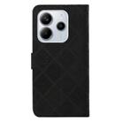 For Redmi Note 14 4G 163.25mm Ethnic Style Embossed Pattern Leather Phone Case(Black) - 3
