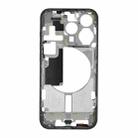 For iPhone 15 Pro Middle Frame Bezel Plate with Side Keys + Card Tray, Version:US Version(Black) - 2