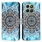 For Honor X6b Colored Drawing Pattern Plain Weave Leather Phone Case(Undersea Mandala) - 2