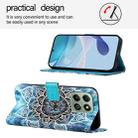 For Honor X6b Colored Drawing Pattern Plain Weave Leather Phone Case(Undersea Mandala) - 3