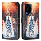 For Honor GT Colored Drawing Pattern Plain Weave Leather Phone Case(Cats And Tigers) - 2