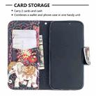 For iPhone 12 mini Colored Drawing Pattern Horizontal Flip Leather Case with Holder & Card Slots & Wallet(Flowers and Elephant) - 4