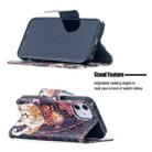 For iPhone 12 mini Colored Drawing Pattern Horizontal Flip Leather Case with Holder & Card Slots & Wallet(Flowers and Elephant) - 5