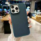 For iPhone 15 Pro Carbon Fiber Texture MagSafe Magnetic Shockproof Phone Case(Blue) - 1