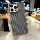 For iPhone 12 Pro Carbon Fiber Texture MagSafe Magnetic Shockproof Phone Case(Grey) - 1