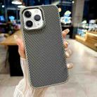 For iPhone 11 Pro Carbon Fiber Texture MagSafe Magnetic Shockproof Phone Case(Grey) - 1