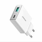 JOYROOM JR-TCF14 20W USB+USB-C / Type-C Fast Charger, Specification:EU Plug(White) - 1