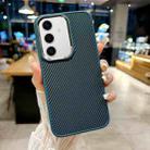 For Samsung Galaxy S24+ 5G Carbon Fiber Texture MagSafe Magnetic Shockproof Phone Case(Blue) - 1