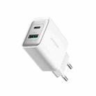 JOYROOM JR-TCF15 30W USB+USB-C / Type-C Fast Charger, Specification:EU Plug(White) - 1