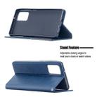For Samsung Galaxy Note 20 Rhombus Texture Horizontal Flip Magnetic Leather Case with Holder & Card Slots & Wallet(Blue) - 4