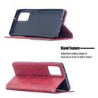 For Samsung Galaxy Note 20 Rhombus Texture Horizontal Flip Magnetic Leather Case with Holder & Card Slots & Wallet(Red) - 4
