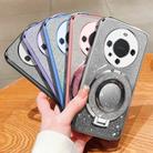 For Huawei Mate 60 Pro / 60 Pro+ Plated Gradient Glitter Round Holder TPU Phone Case(Silver) - 2