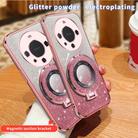 For Huawei Mate 60 Pro / 60 Pro+ Plated Gradient Glitter Round Holder TPU Phone Case(Silver) - 3