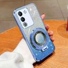 For vivo Y200 Global / V29e Plated Gradient Glitter Round Holder TPU Phone Case(Sierra Blue) - 1