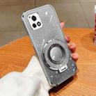 For vivo Y52s / Y31s 5G Plated Gradient Glitter Round Holder TPU Phone Case(Silver) - 1