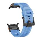 For Samsung Galaxy Watch UItra 47mm Armor TPU Sports Watch Band(Light Blue Black) - 2