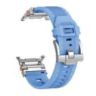 For Samsung Galaxy Watch UItra 47mm Armor TPU Sports Watch Band(Light Blue Silver) - 2