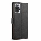 For Redmi Note 10 Pro N.BEKUS CSJ-P1 Solid Color Leather Phone Case(Black) - 3