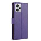 For Redmi Note 12 5G Global N.BEKUS CSJ-P1 Solid Color Leather Phone Case(Purple) - 3