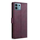 For Redmi Note 13 Pro 5G Global N.BEKUS CSJ-P1 Solid Color Leather Phone Case(Wine Red) - 3