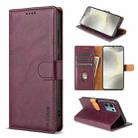 For Redmi Note 13 4G N.BEKUS CSJ-P1 Solid Color Leather Phone Case(Wine Red) - 1