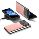 For Xiaomi Mix Fold 4 Black Edge Two-color Calf Texture PU Phone Case(Rose Gold) - 2