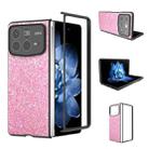 For Xiaomi Mix Fold 4 Black Frame Colorful Glitter Phone Case(Purple Pink) - 1