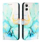 For Samsung Galaxy A06 4G PT003 Marble Pattern Flip Leather Phone Case(Green) - 3