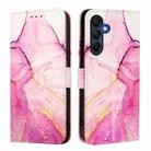For Samsung Galaxy A26 5G PT003 Marble Pattern Flip Leather Phone Case(Pink Purple Gold) - 2